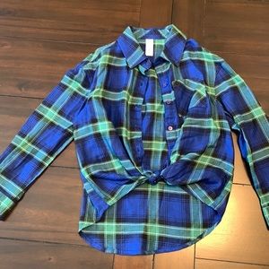 Justice girls size 6 button up!